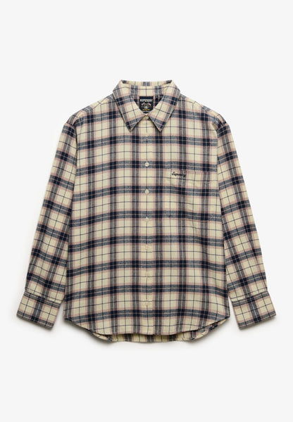 CHECK FLANNEL RELAXED SHIRT