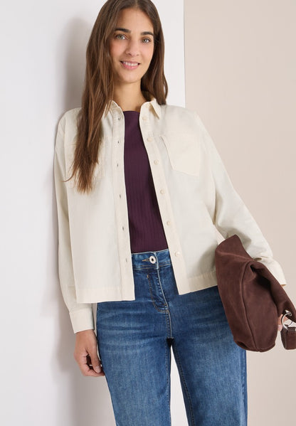 EOS_Corduroy Short Blouse pock