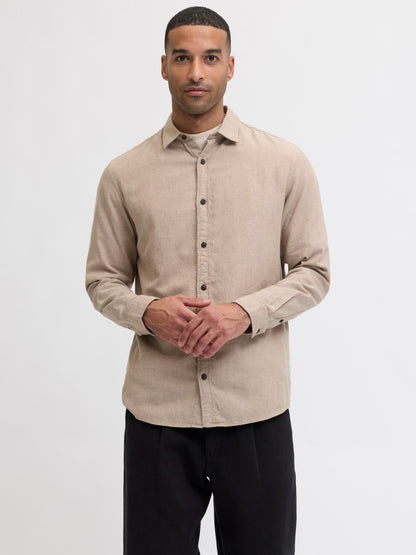 JJECLASSIC MELANGE SHIRT L/S N