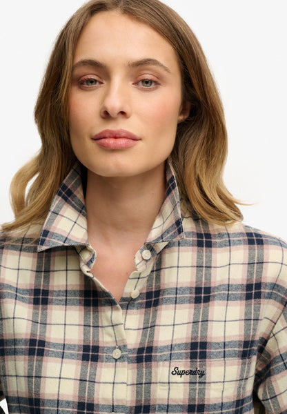 CHECK FLANNEL RELAXED SHIRT