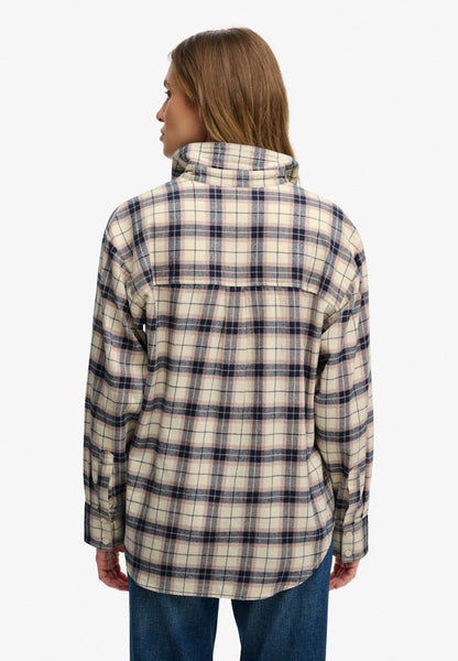CHECK FLANNEL RELAXED SHIRT