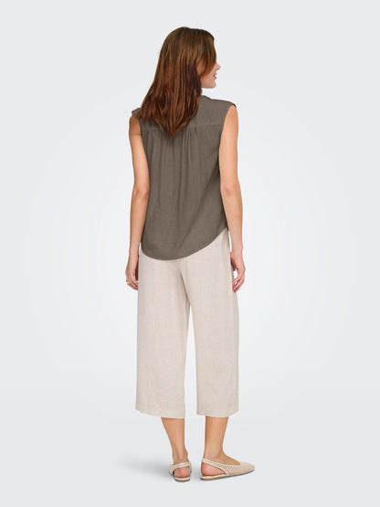 ONLSIESTA S/L LINEN BL SHIRT PNT NO