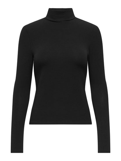 ONLGLAMOUR L/S ROLL-NECK TOP JRS NO