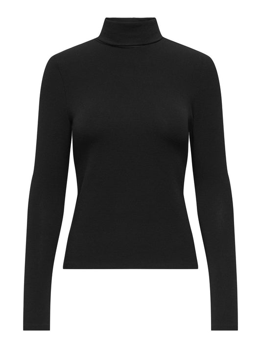 ONLGLAMOUR L/S ROLL-NECK TOP JRS NO