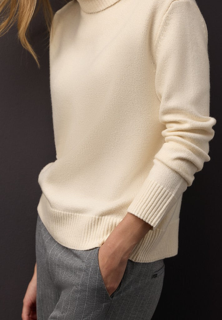 cosy sweater with roll-neck