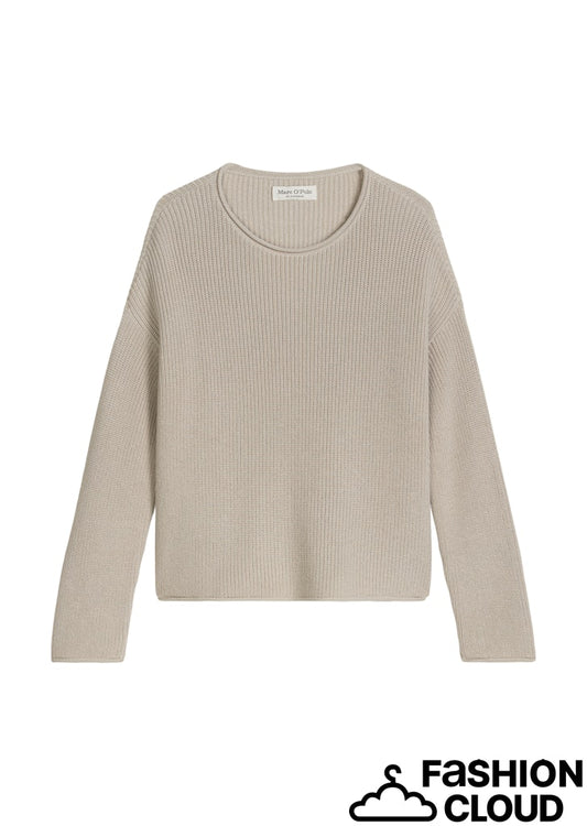 Pullover, longsleeve, boat nec