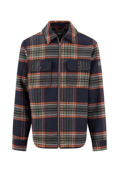 Wool check overshirt*RWS
