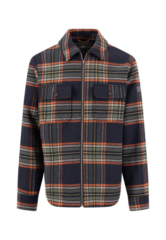 Wool check overshirt*RWS