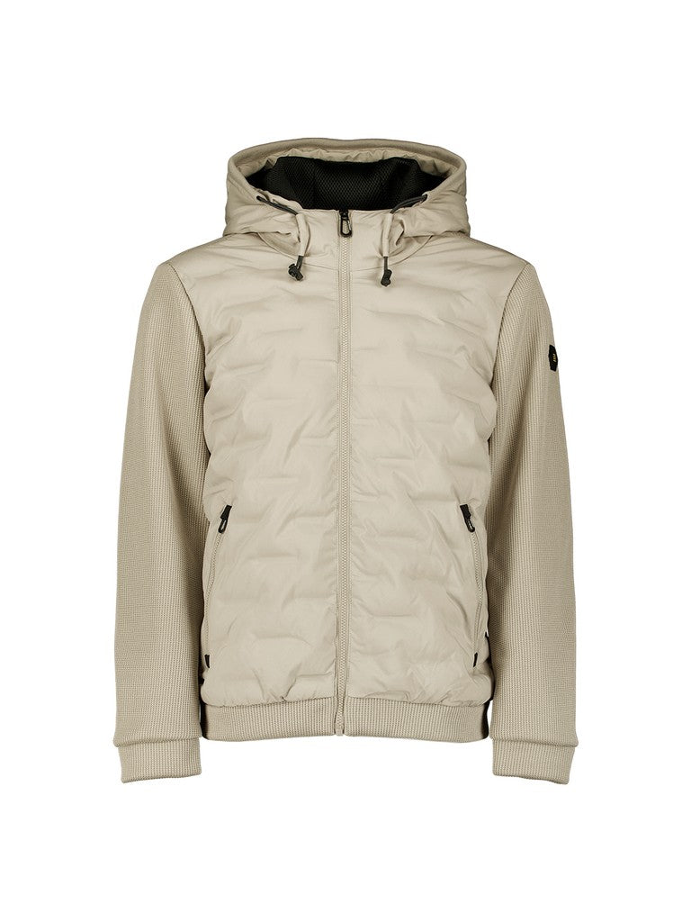 Jacket Short Fit Sealed Hooded Knitted Mix