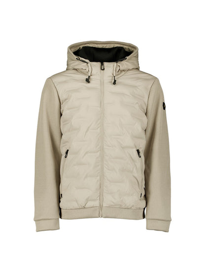 Jacket Short Fit Sealed Hooded Knitted Mix
