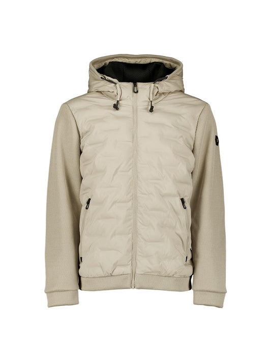 Jacket Short Fit Sealed Hooded Knitted Mix