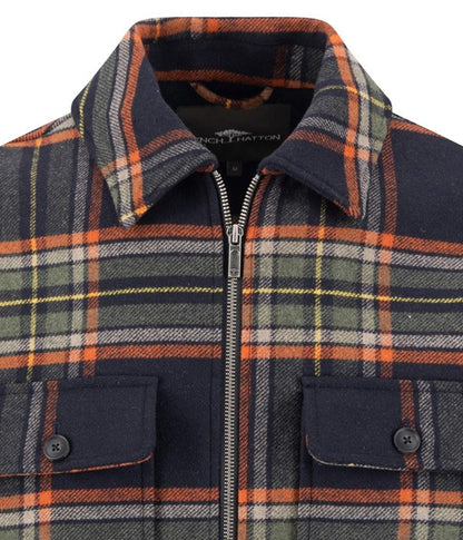 Wool check overshirt*RWS