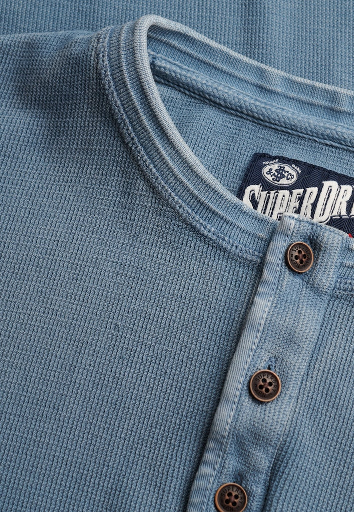 LW TEXTURED GRANDAD TOP