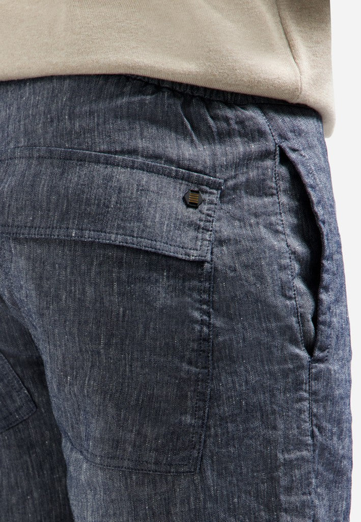 Short Chino With Linen