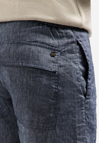 Short Chino With Linen