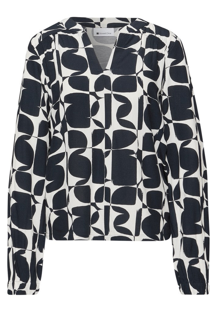 LTD QR printed mat-mix shirt w