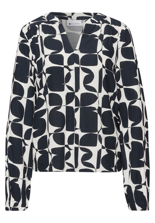 LTD QR printed mat-mix shirt w