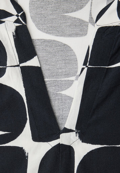 LTD QR printed mat-mix shirt w
