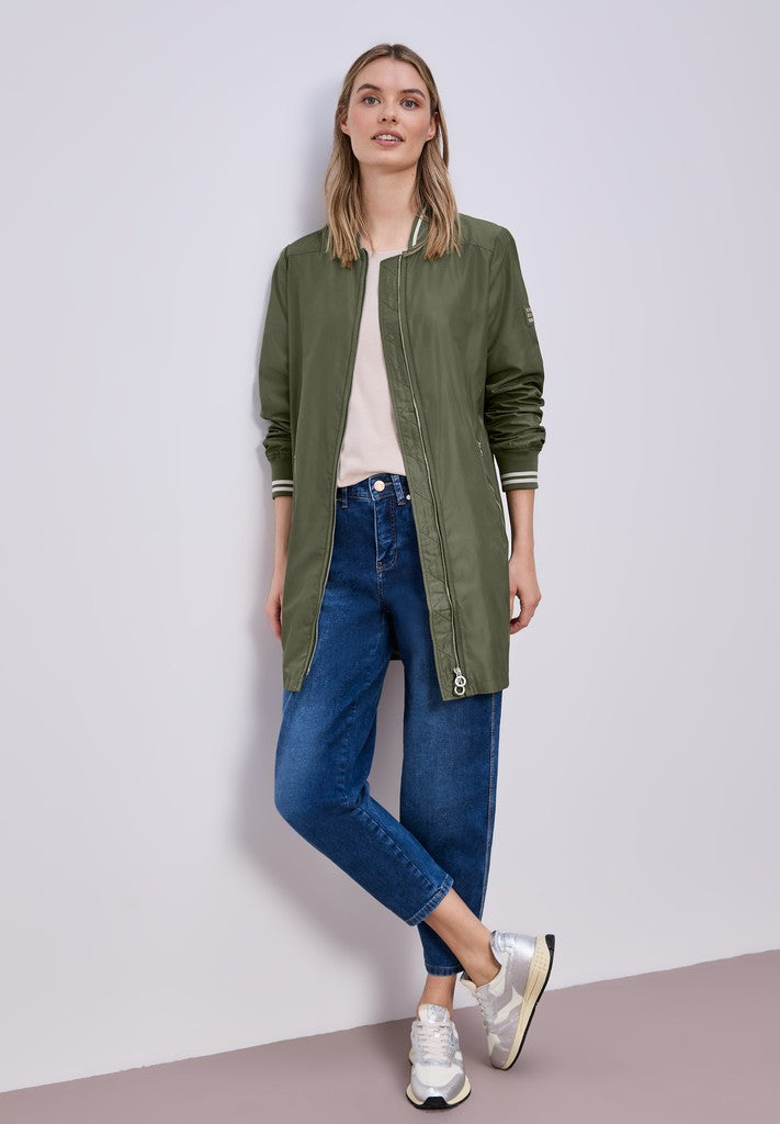Long Bomber Jkt w. College Det