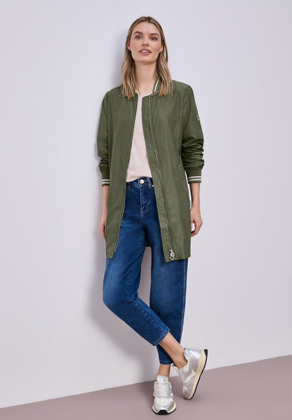 Long Bomber Jkt w. College Det