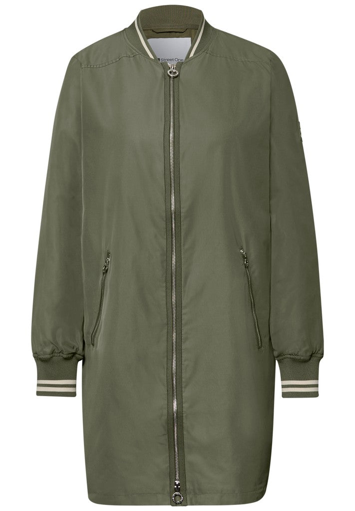 Long Bomber Jkt w. College Det