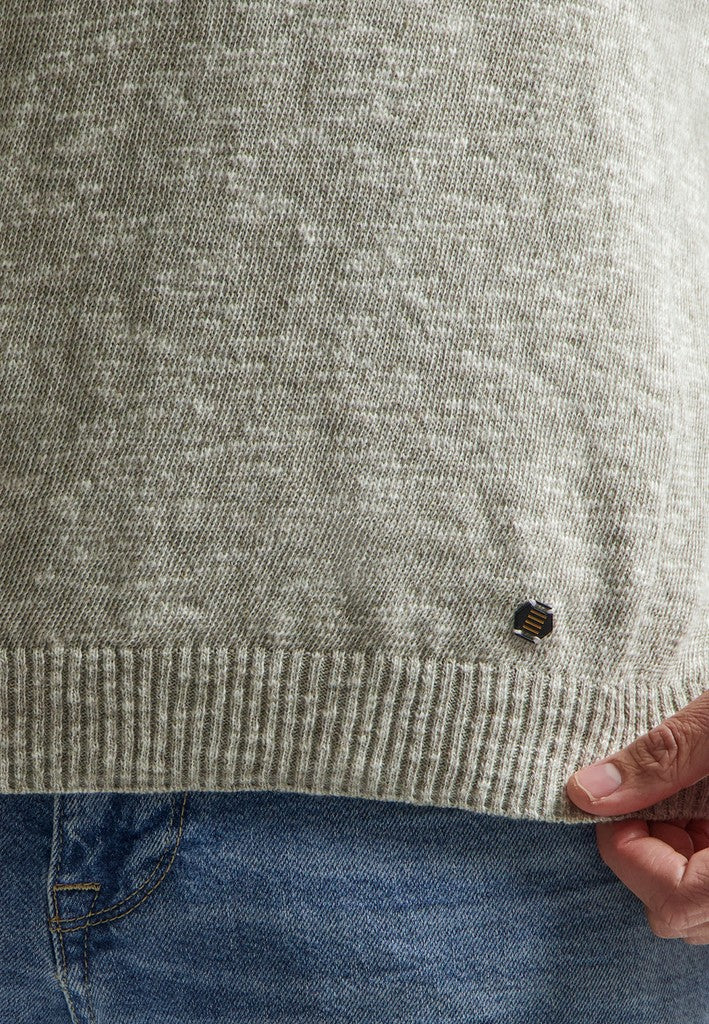 Pullover Crewneck Melange With Linen