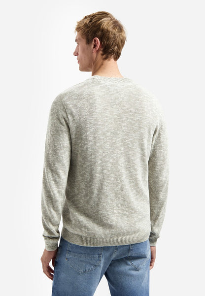 Pullover Crewneck Melange With Linen