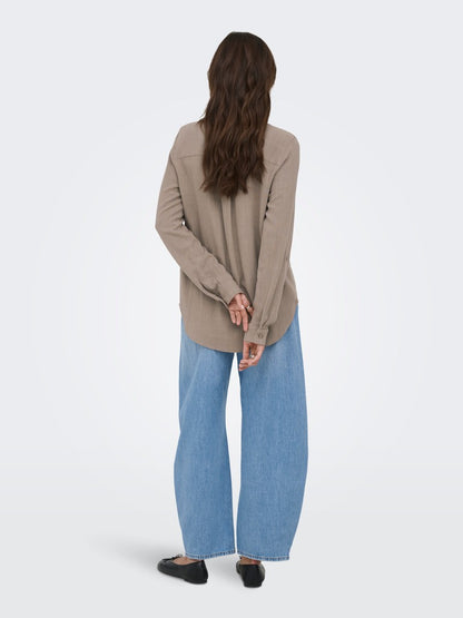 ONLYASMIN-SIESTA LS LI BL SHIRT PNT