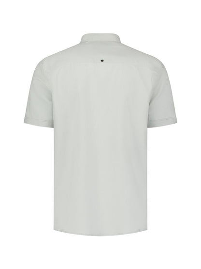 Shirt Short Sleeve Granddad With Linen