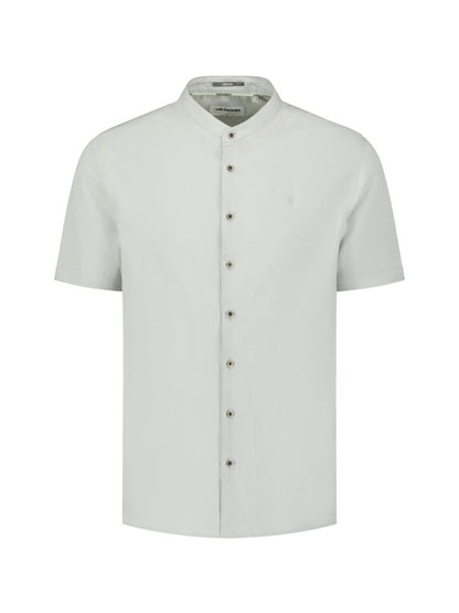 Shirt Short Sleeve Granddad With Linen