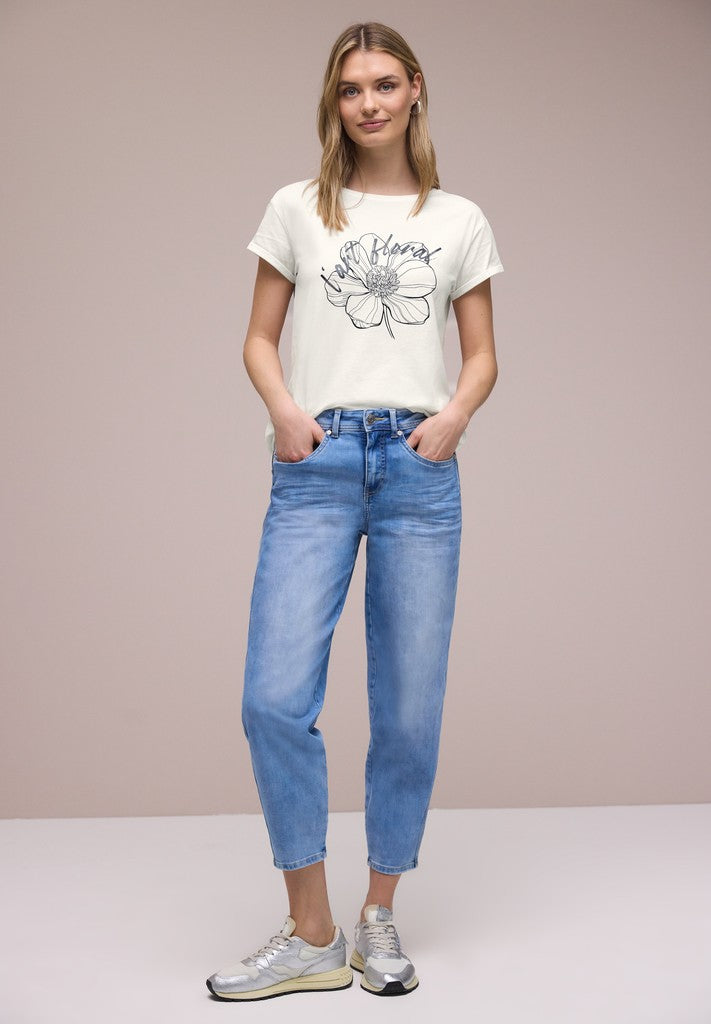 flower artwork shirt