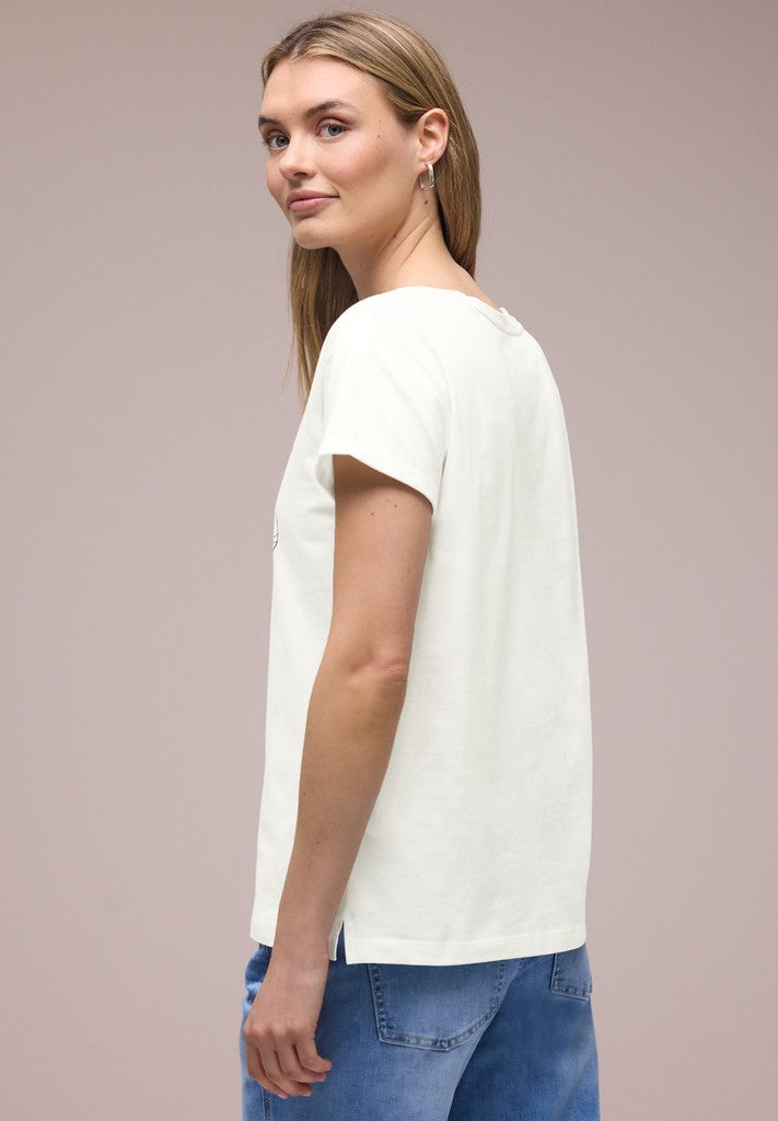 flower artwork shirt