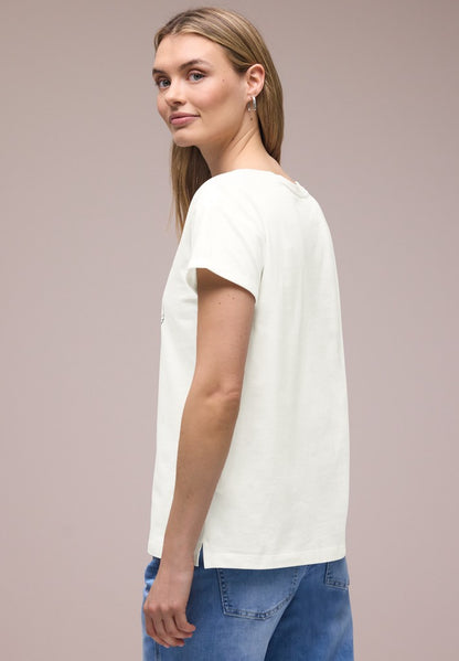 flower artwork shirt