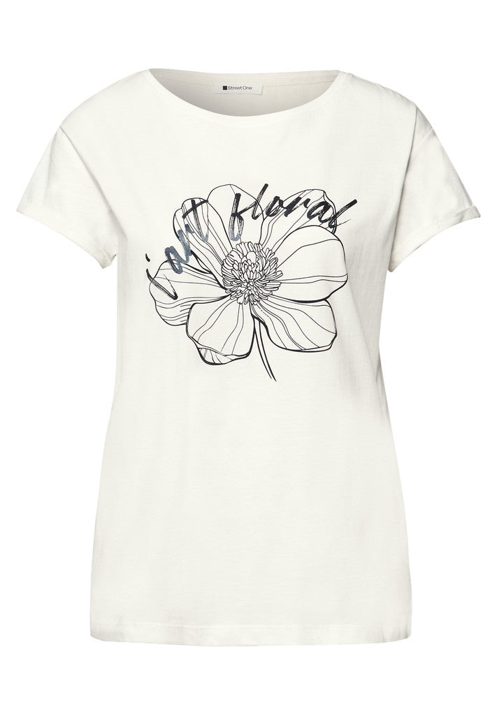 flower artwork shirt