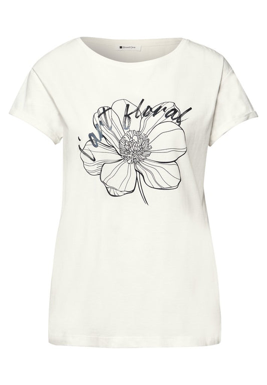 flower artwork shirt