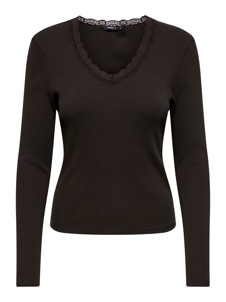 ONLSARA SHARAI L/S V-NECK TOP JRS N