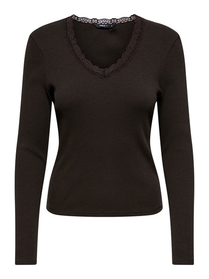 ONLSARA SHARAI L/S V-NECK TOP JRS N