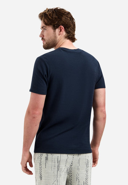 T-Shirt Crewneck Solid Jacquard
