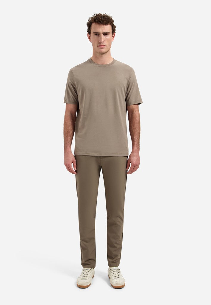 T-Shirt Crewneck Solid Basic Stretch