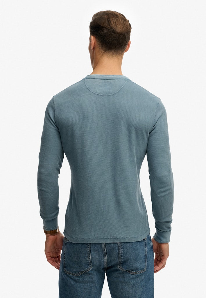 LW TEXTURED GRANDAD TOP