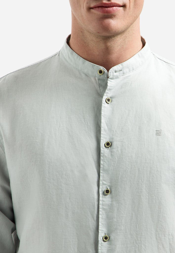 Shirt With Linen Granddad