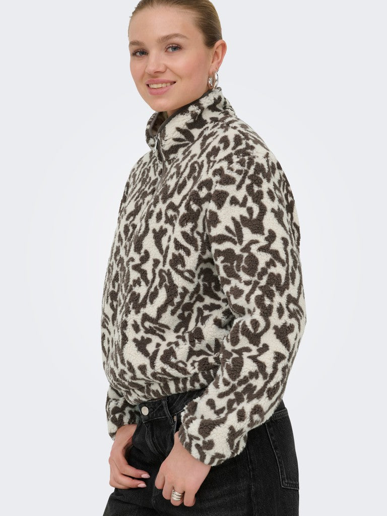 ONLNEW DALLAS L/S HIGHNECK ZIP SWT