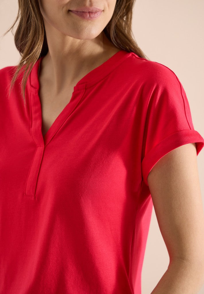 NOS Solid Rib Collar Tunic