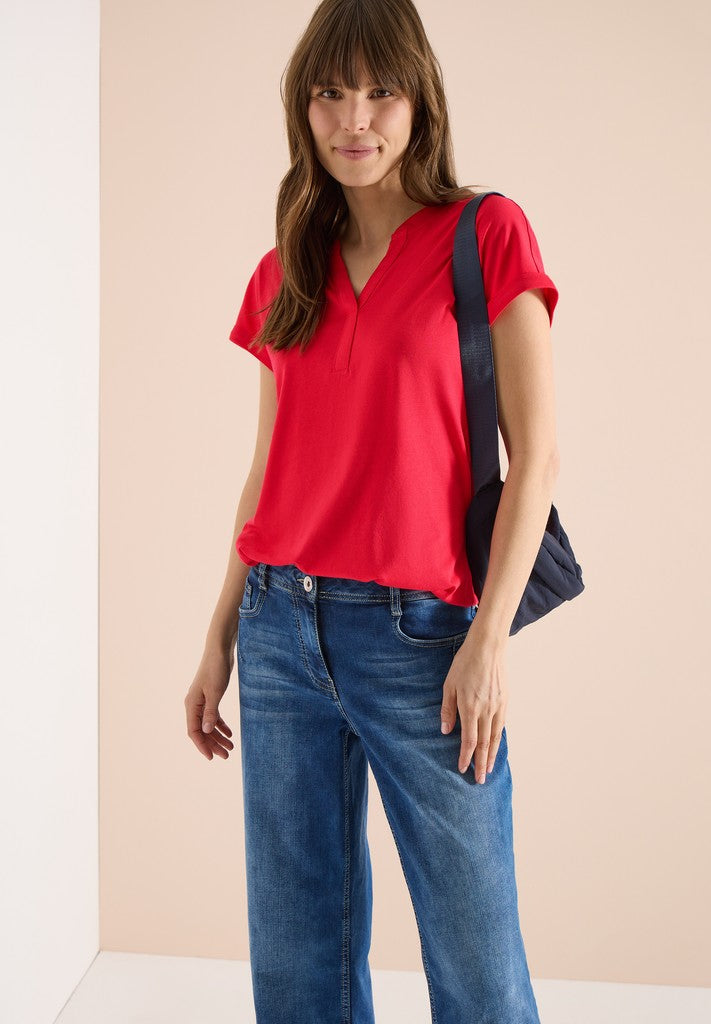 NOS Solid Rib Collar Tunic