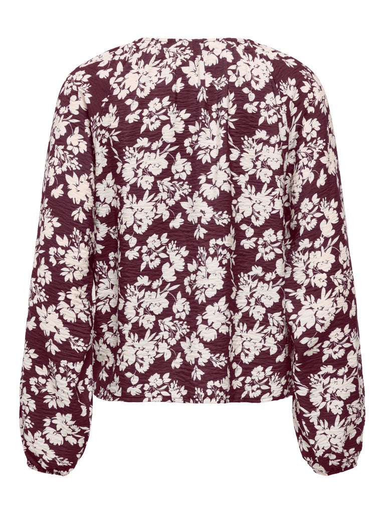 ONLZION STRYLA L/S BUTTON TOP WVN