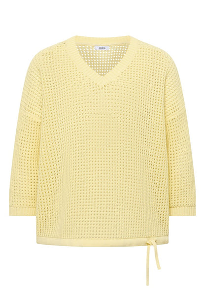 TOS_Crochet V-neck