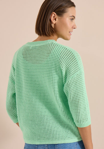 TOS_Crochet V-neck
