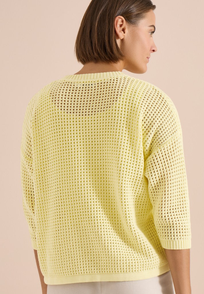 TOS_Crochet V-neck