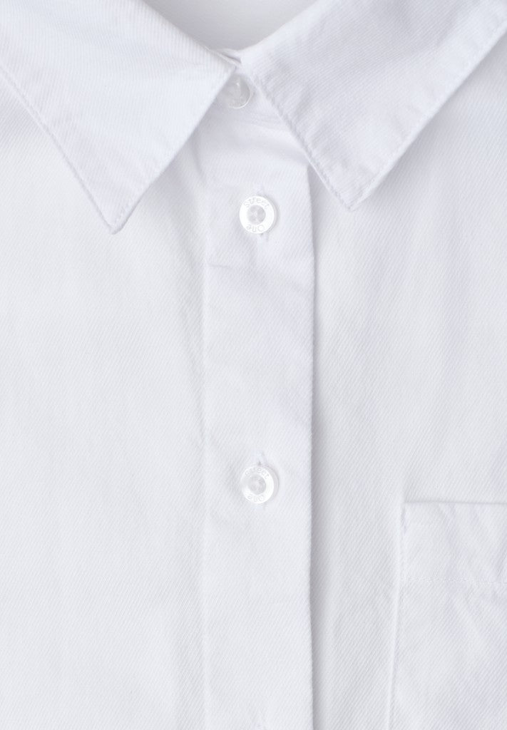 QR Cotton shirtcollar blouse w