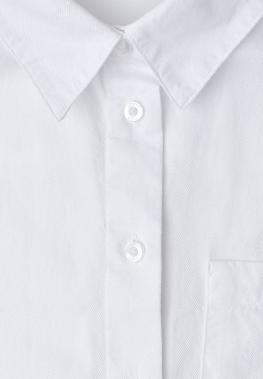 QR Cotton shirtcollar blouse w
